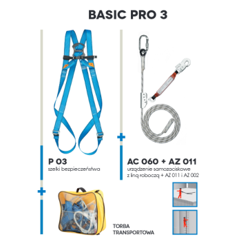 Zestaw asekuracyjny BASIC PRO 3 - PROTEKT